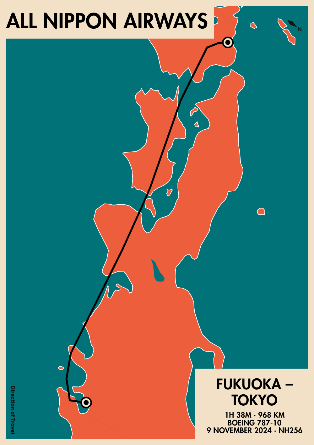 Fukuoka to Tokyo