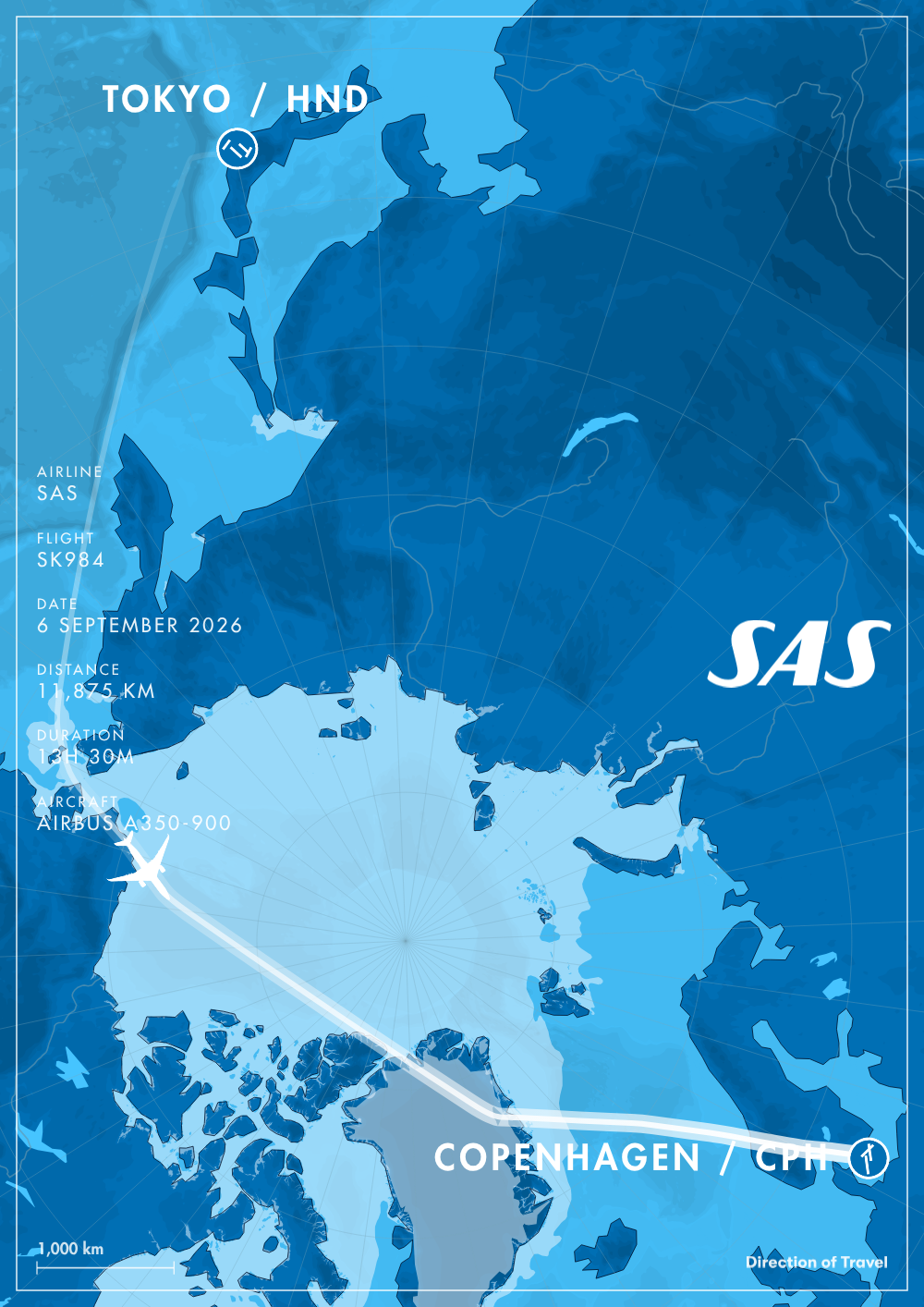 Tokyo to Copenhagen