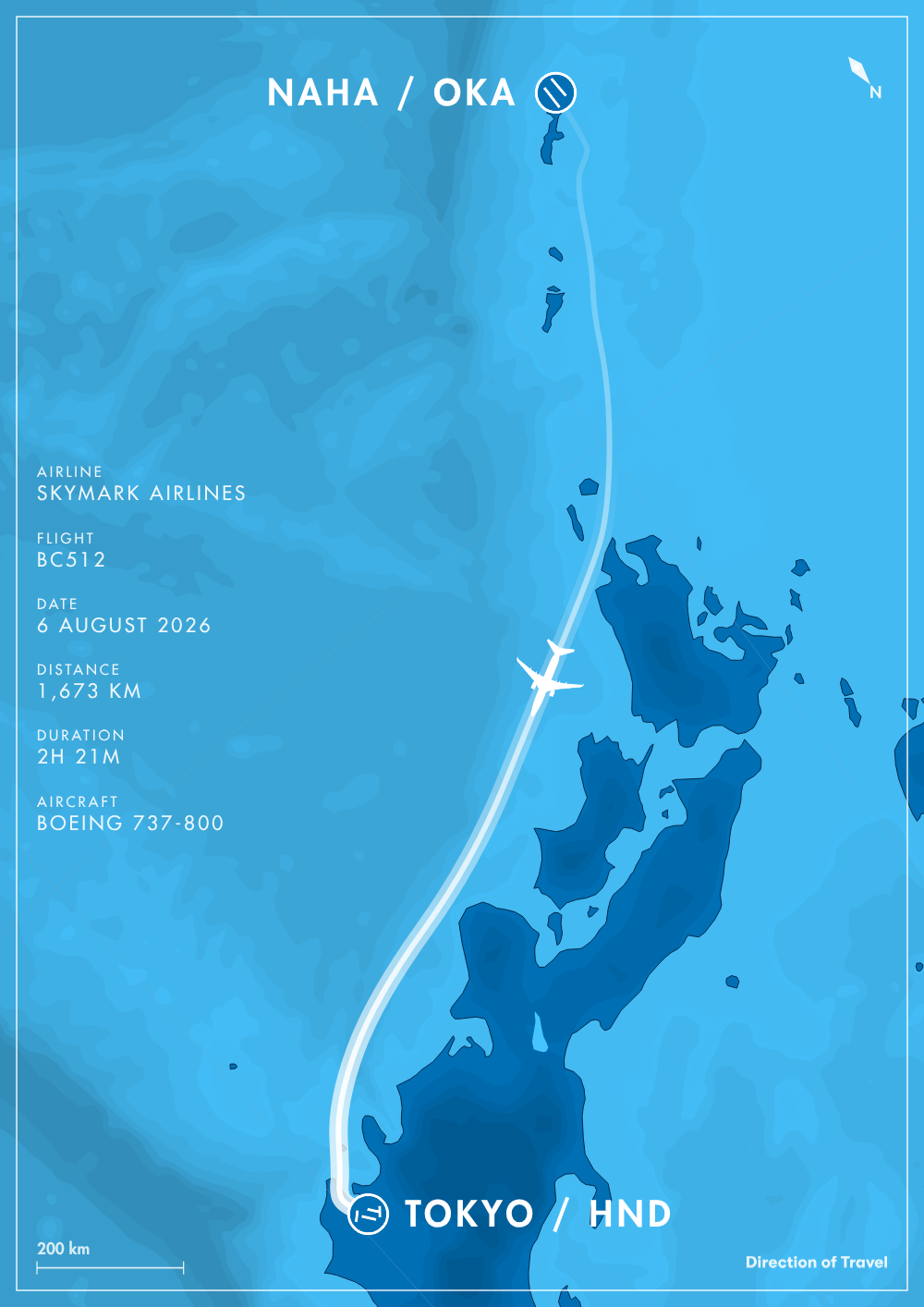Naha to Tokyo
