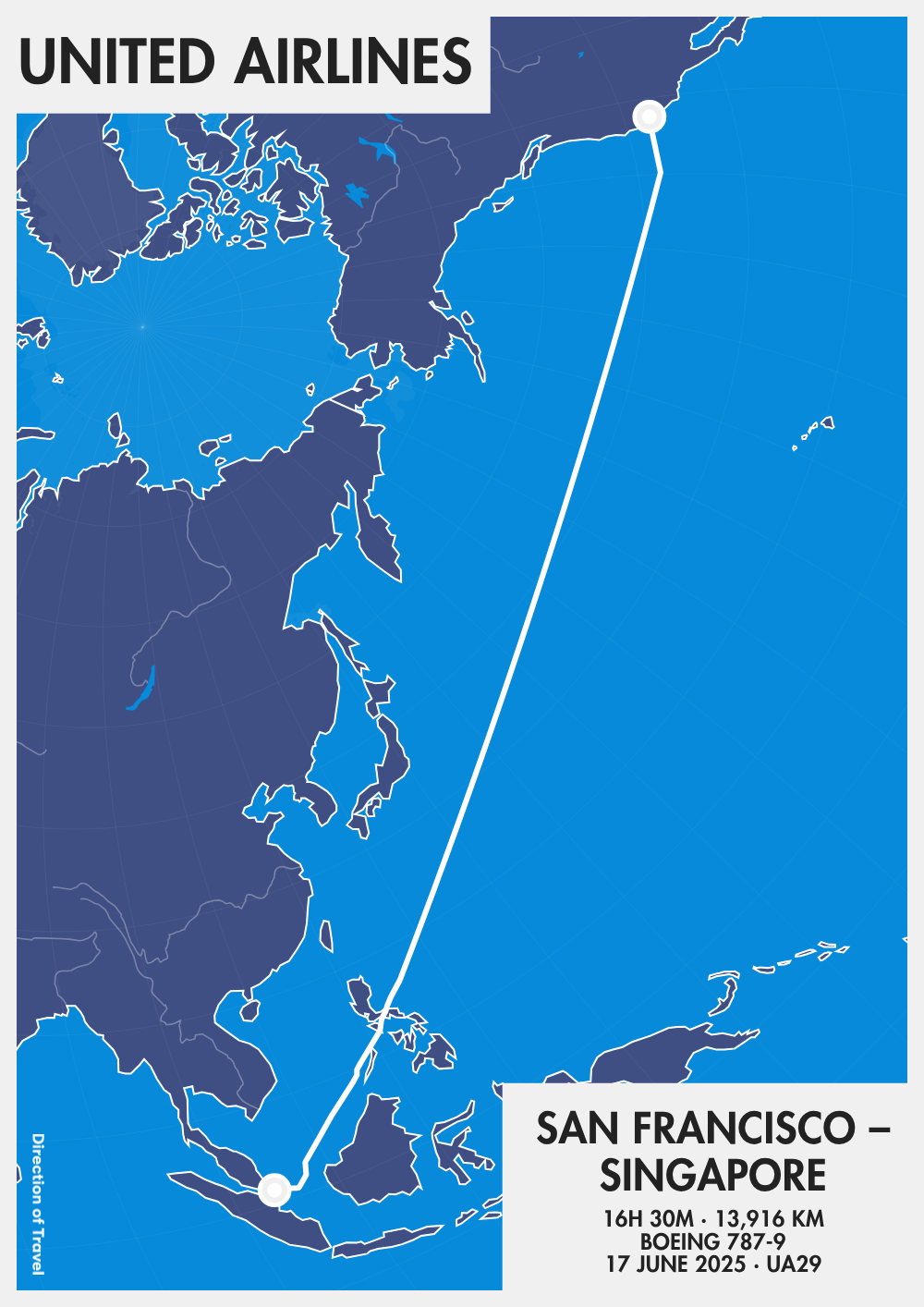 San Francisco to Singapore