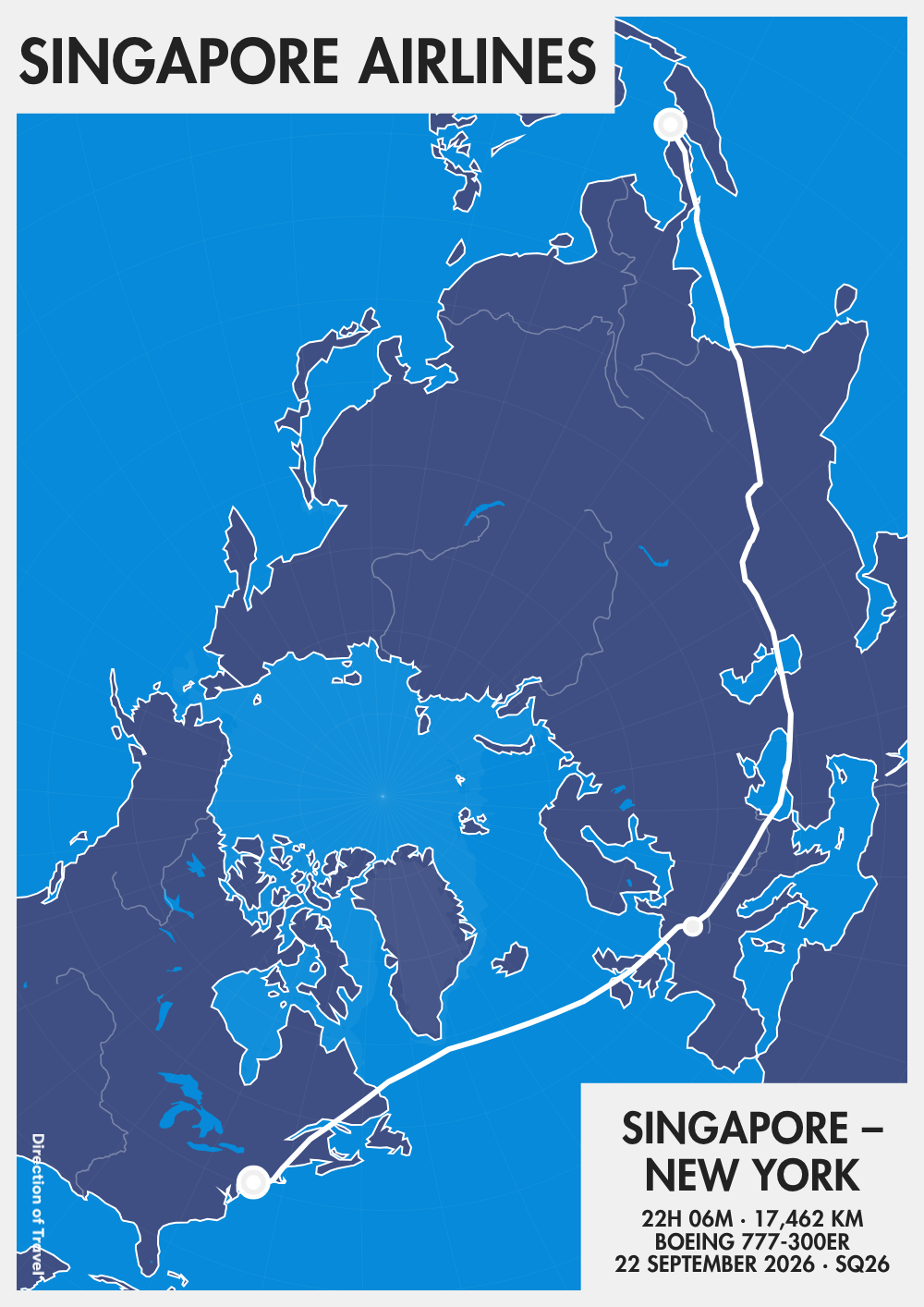 Singapore to New York via FRA
